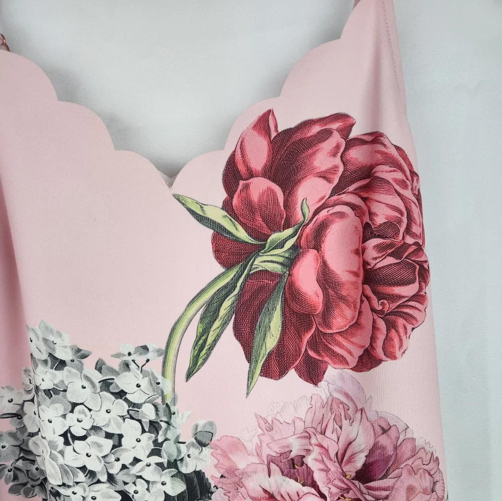 Ted Baker Pink Floral Tank Top - Picture 5 of 7